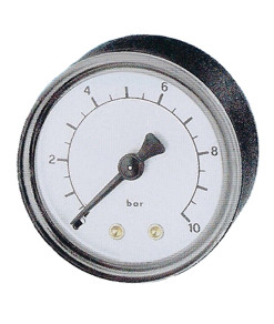 Manometer Ø 40 mm, ABS, Achteraansluiting G1/8 ABS Achteraansluiting