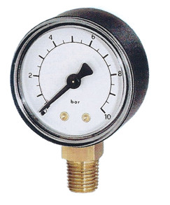 Manometer Ø 50 mm, ABS, Onderaansluiting G1/4 ABS Onderaansluiting