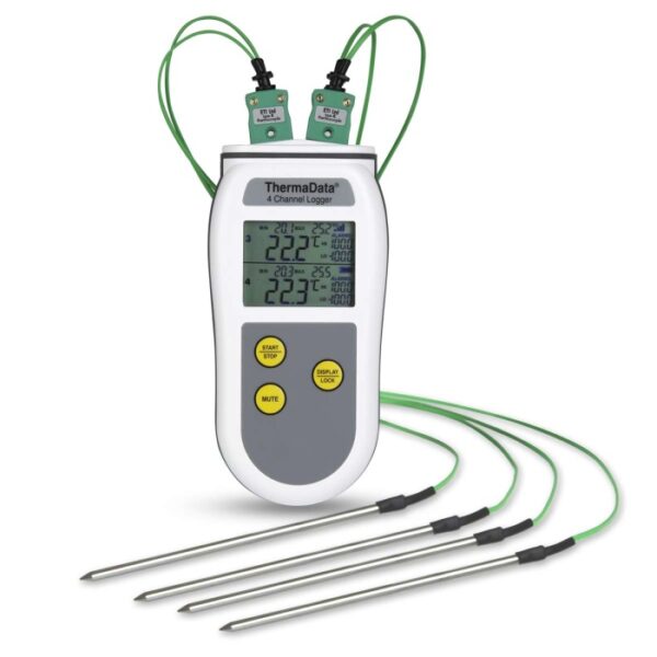 ThermaData 4-kanaals Temperatuurlogger