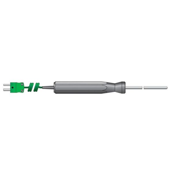 Flexibele Hoge Temperatuur Voeler Ø3 mm - Spiraalkabel - Afbeelding 3