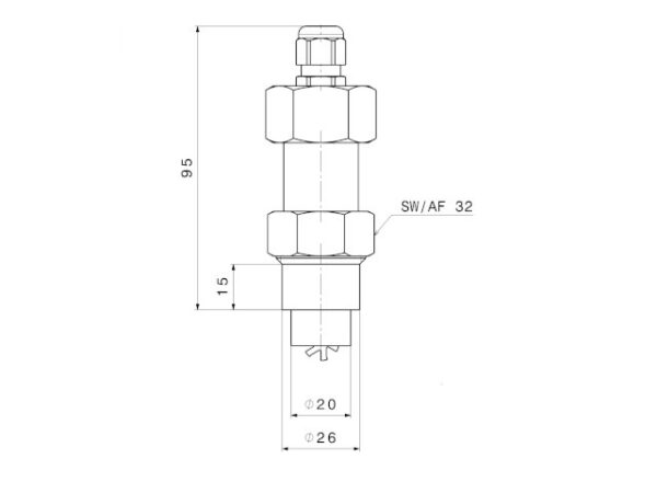 Paddle Wheel Flowmeter - RVS - 2,5 tot 580 l/min - DW-FS - Afbeelding 4