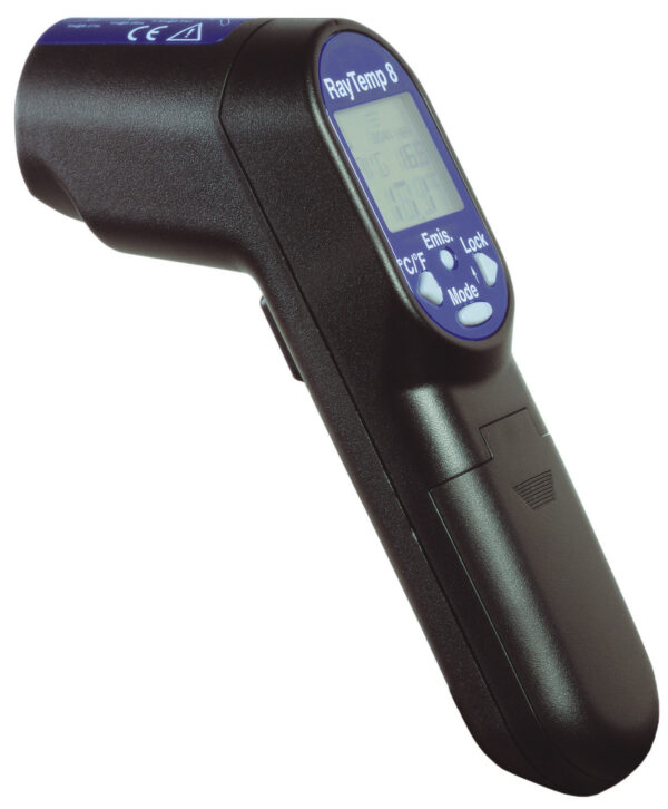RayTemp 8 infrarood thermometer met thermokoppel ingang TEMPERATUUR